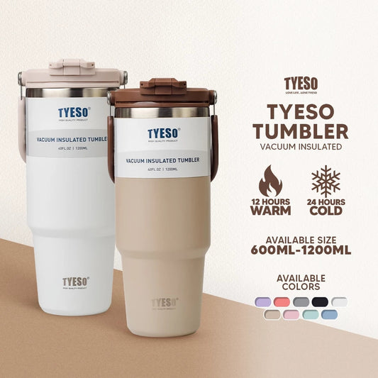 TYESO New Multipurpose Vacuum Insulated Tumbler Upgraded Coffee Mug with Straw and Handle - Tyeso Philippines